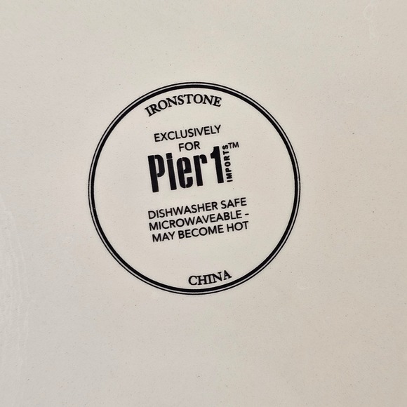 Pier 1 Imports Ironstone Easter Lamb with Daisy Chain sheep‎ salad plate - Picture 6 of 6